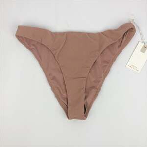 Good American Ribbed Better Cheeky Bikini Bottoms Sz 2 Medium Dusty Pink NWT